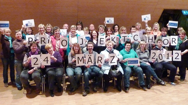 Der Projektchor freut sich auf Ihren Besuch